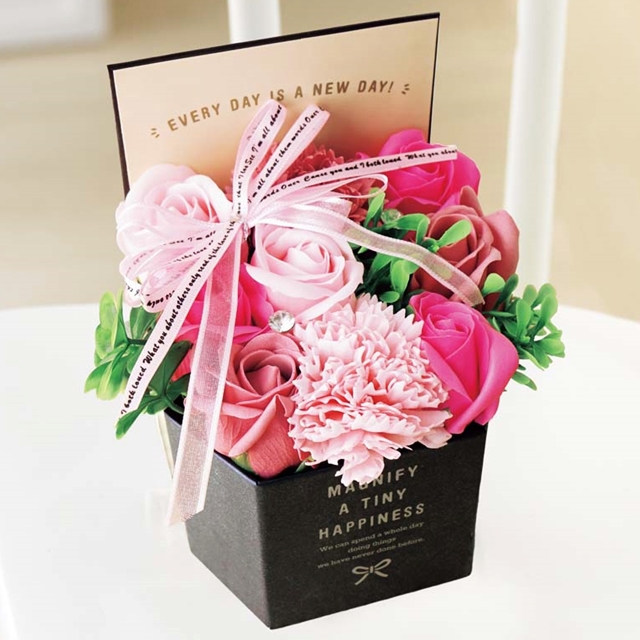 ラグジュアリーシャボンボックス (ピンク)