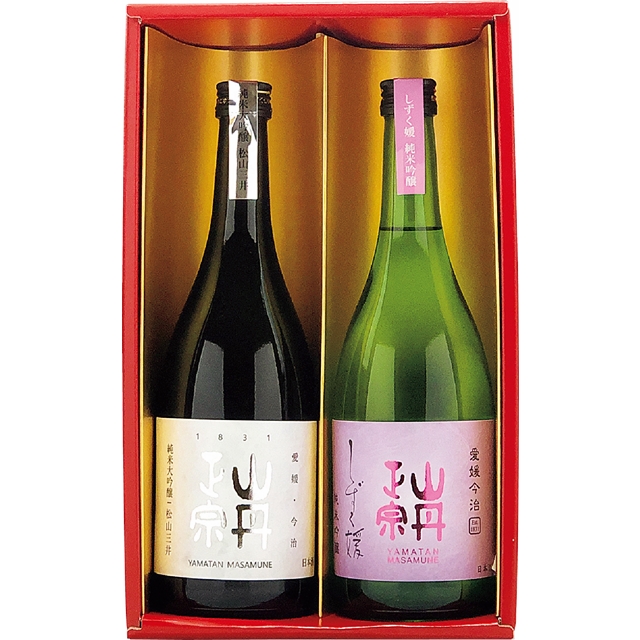 八木酒造部　山丹正宗純米大吟醸・しずく媛 2本セット YS03