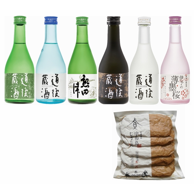 水口酒造　道後地酒・宇和島じゃこ天セット DSUJ-6