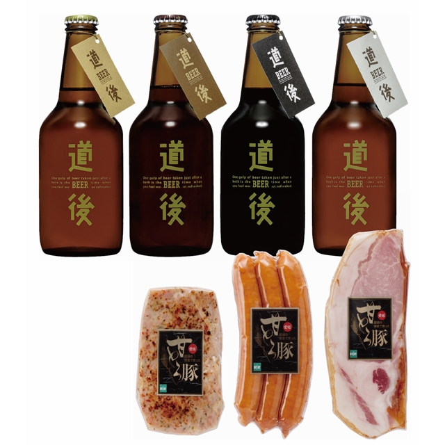 水口酒造　道後ビール・愛媛甘とろ豚セット DBAP-43