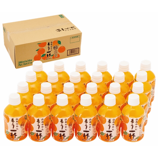 ひまわり乳業  山北みかんもう一杯 24本入