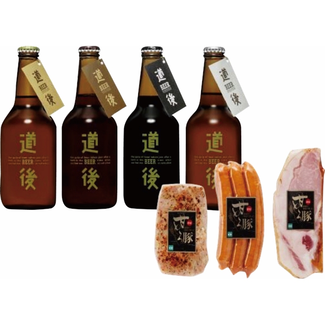 水口酒造  道後ビール・愛媛甘とろ豚セットDBAP-43